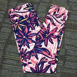 Lularoe OS floral leggings